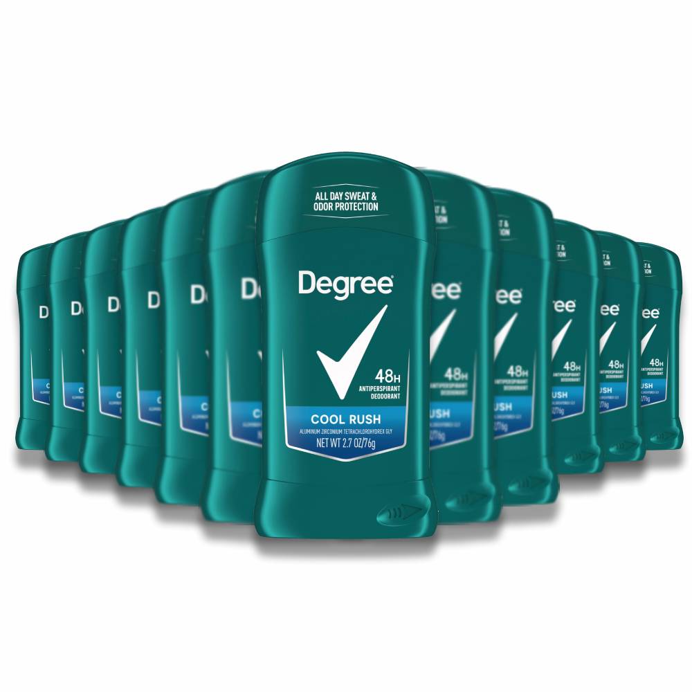 Degree Men Antiperspirant Deodorant Cool Rush  2.7 Oz - 12 Pack