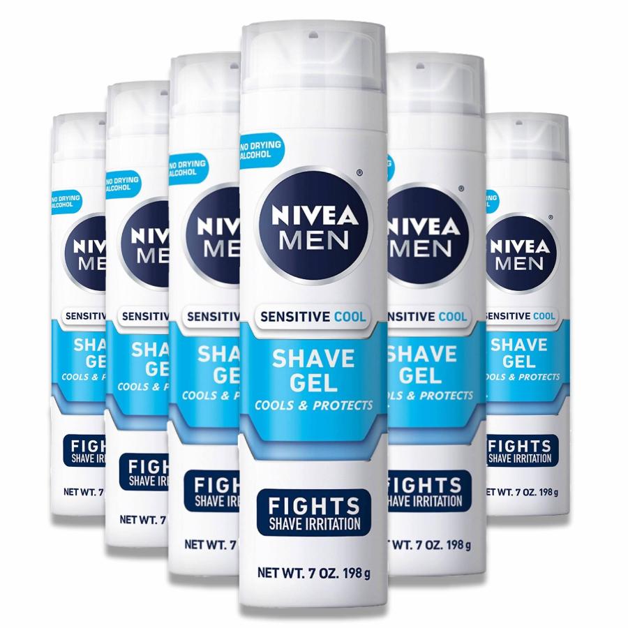 Nivea - Men Cooling Shaving Gel, Sensitive Skin - 7 Oz - 12 Pack