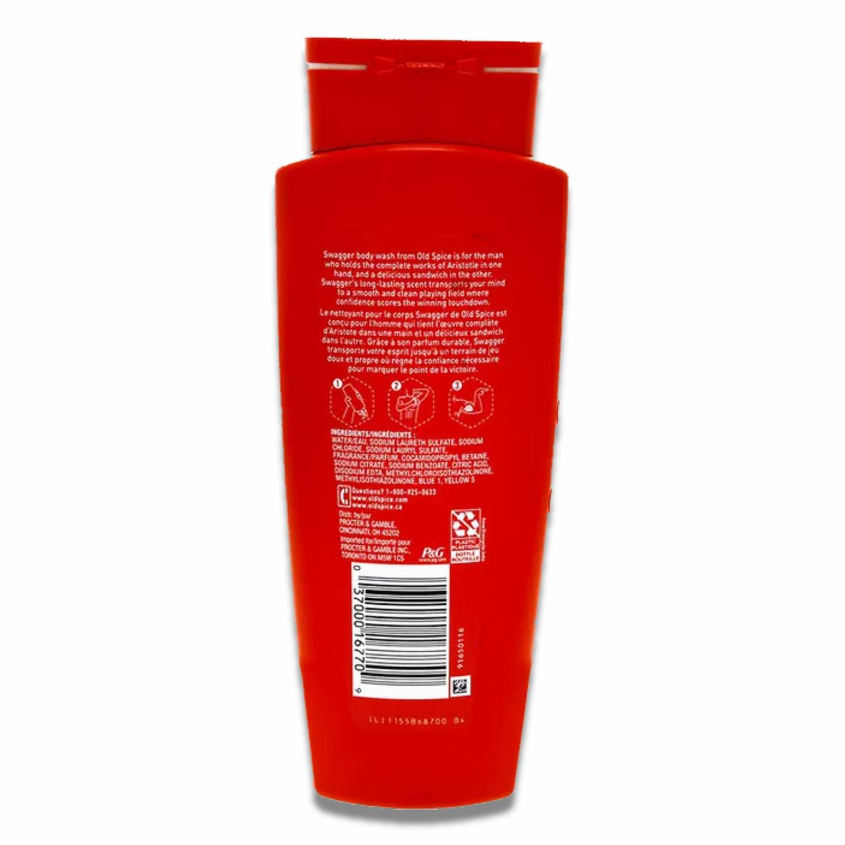 Old Spice - Body Wash For Men Swagger Scent of  Cedarwood  16 oz - 4 Pack