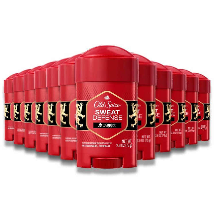 Old Spice -  Hardest Working Collection Deodorant, Stronger Swagger - 2.6 Oz - 12 Pack - Old Spice Hardest Working Collect...