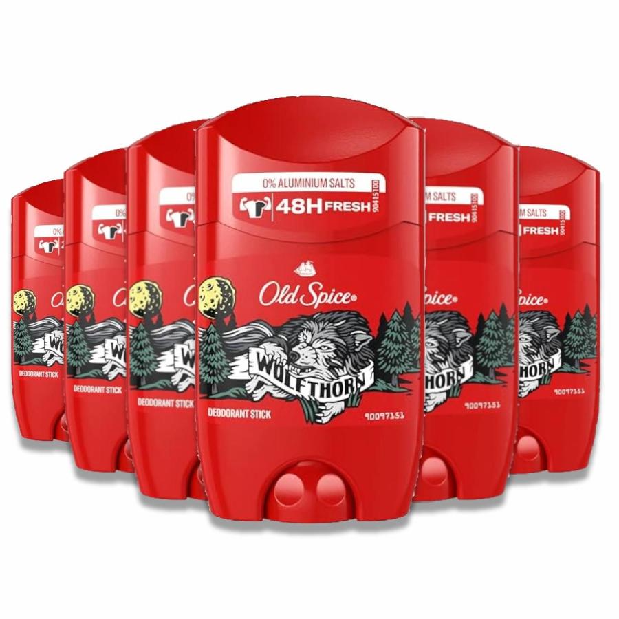 Old Spice -  Wolfthorn Deodorant Stick - 1.7 Oz ( 50 ml ) - 6 Pack