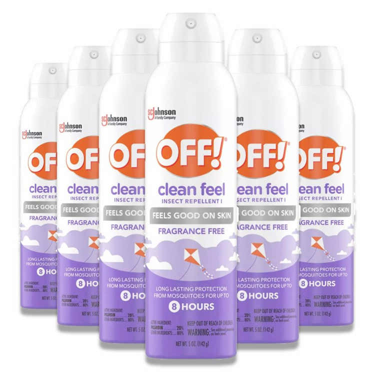 OFF! - Clean Feel Aerosol Insect Repellent - 5 Oz - 6 Pack | OFF! - Pre Order