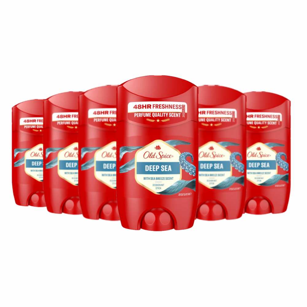 Old Spice Stick  Deodorant Deep Sea - 1.7 oz/ 50 ml -  6 pack