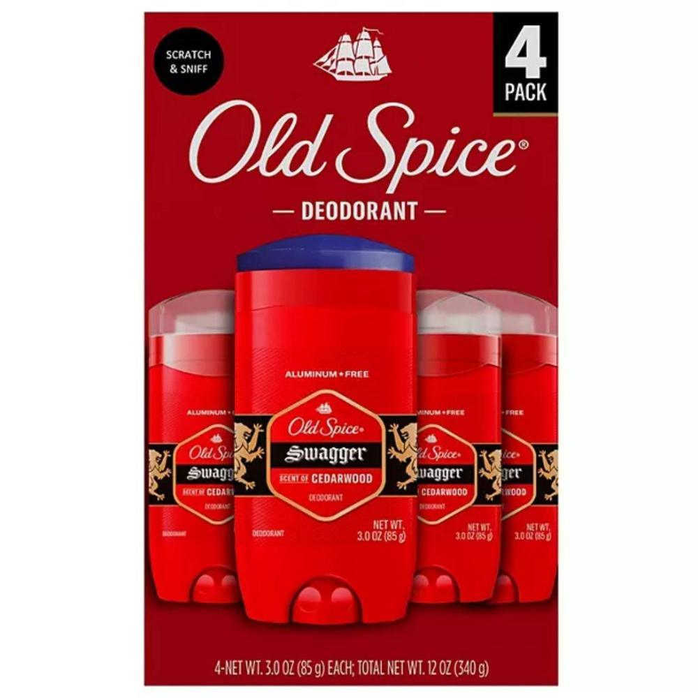 Old Spice - Swagger Aluminum-Free Deodorant for Men - 3 Oz, 4ct - 18 Pack