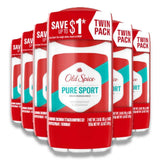 Old Spice Pure Sport Deodorant - 6 Twin Packs Contarmarket