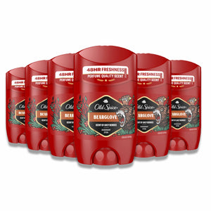 Old Spice Stick Deodorant  Bearglove- 1.7 oz/ 50 ml -  6 pack