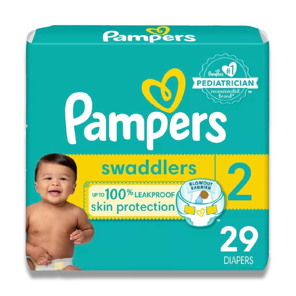 Pampers - Swaddlers Diapers, Size 2 - 29 Ct - 4 Pack