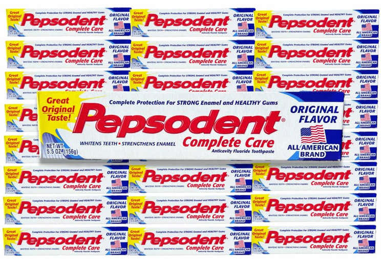 Pepsodent - Complete Care Anticavity Fluoride Toothpaste, Original Flavor - 5.5 Oz - 24 Pack - Pepsodent Complete Care Too...