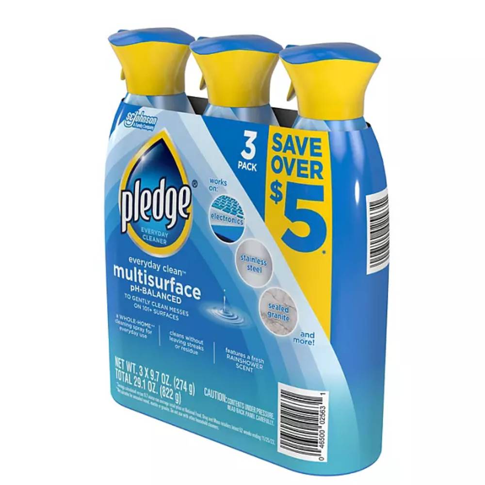 Pledge - Multisurface Cleaner, Rainshower - 3 Ct - 29 Oz