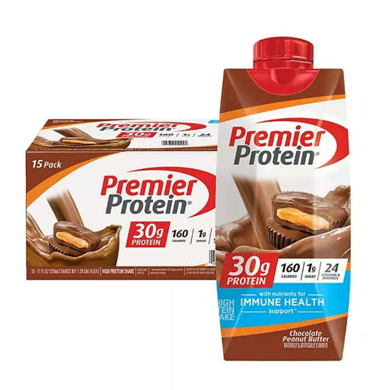 Premier Protein 30g High Protein Shake, Chocolate Peanut Butter - 11 Oz - 15 Pack | Premier Protein - Grocery Pack