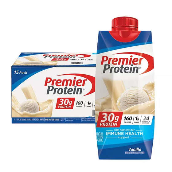 Premier Protein 30g High Protein Shake, Vanilla - 11 fl Oz - 15 Pack | Premier Protein - Grocery Pack