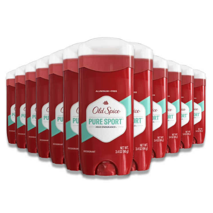 Old Spice - Deodorant Pure Sport Aluminum-Free - 3.4 oz - 12 Pack | Old Spice - Pre Order