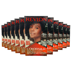 Revlon ColorSilk Hair Color - #10 Black - 12 Pack