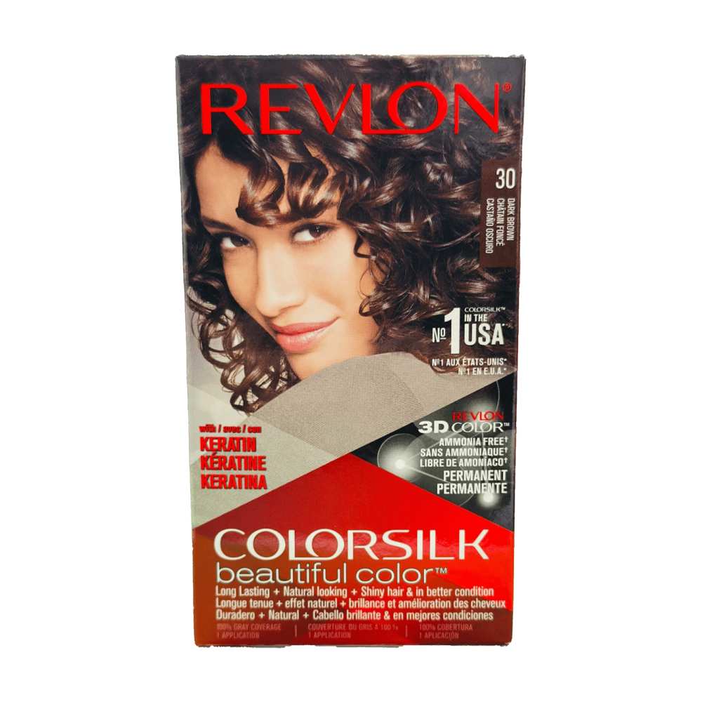 Revlon ColorSilk Hair Color - #30 Dark Brown - 12 Pack