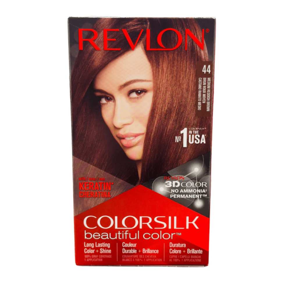 Revlon ColorSilk Hair Color - #44 Medium Reddish - 12 Pack