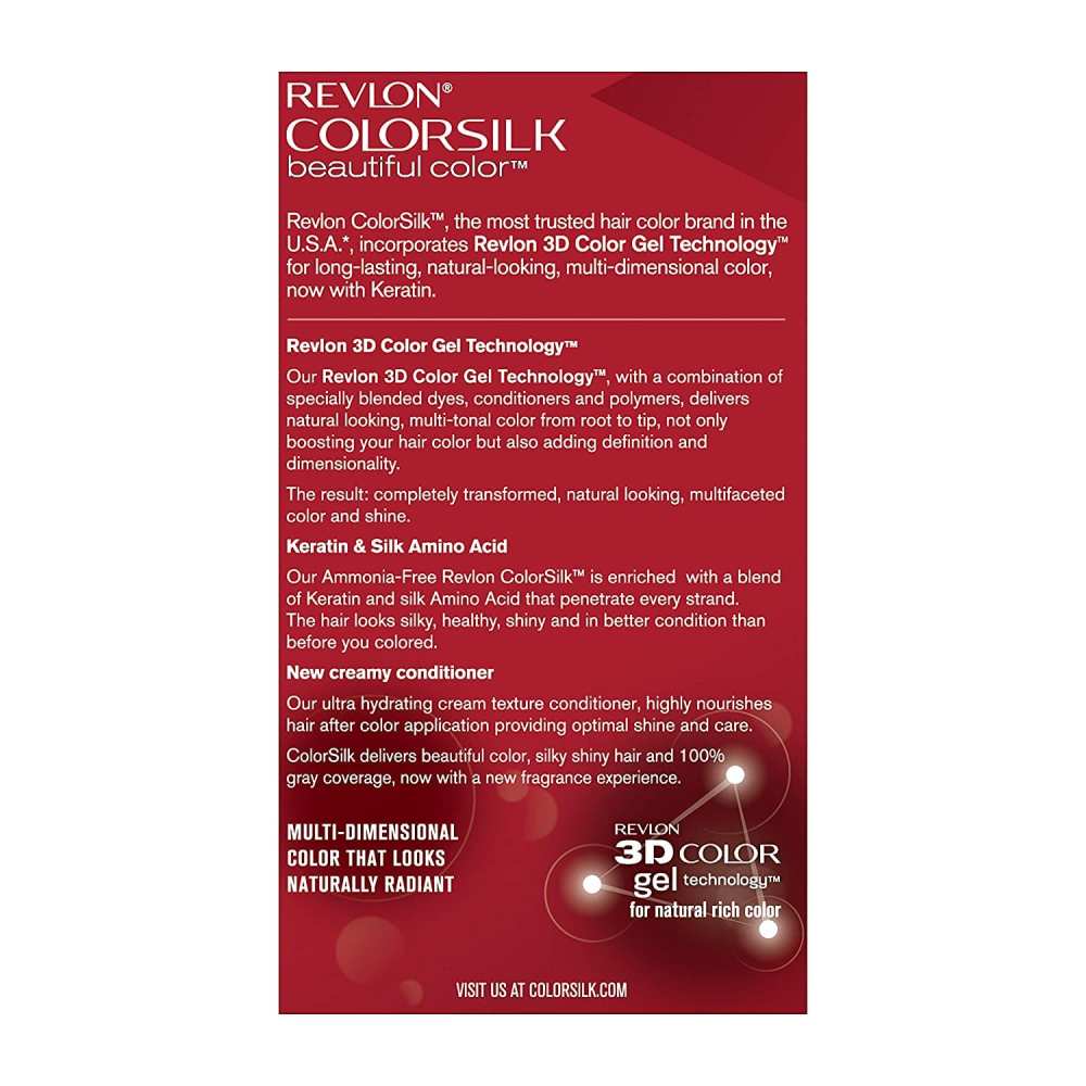 Revlon ColorSilk Hair Color - Beautiful Color - #11 Soft Black - 12 Pack