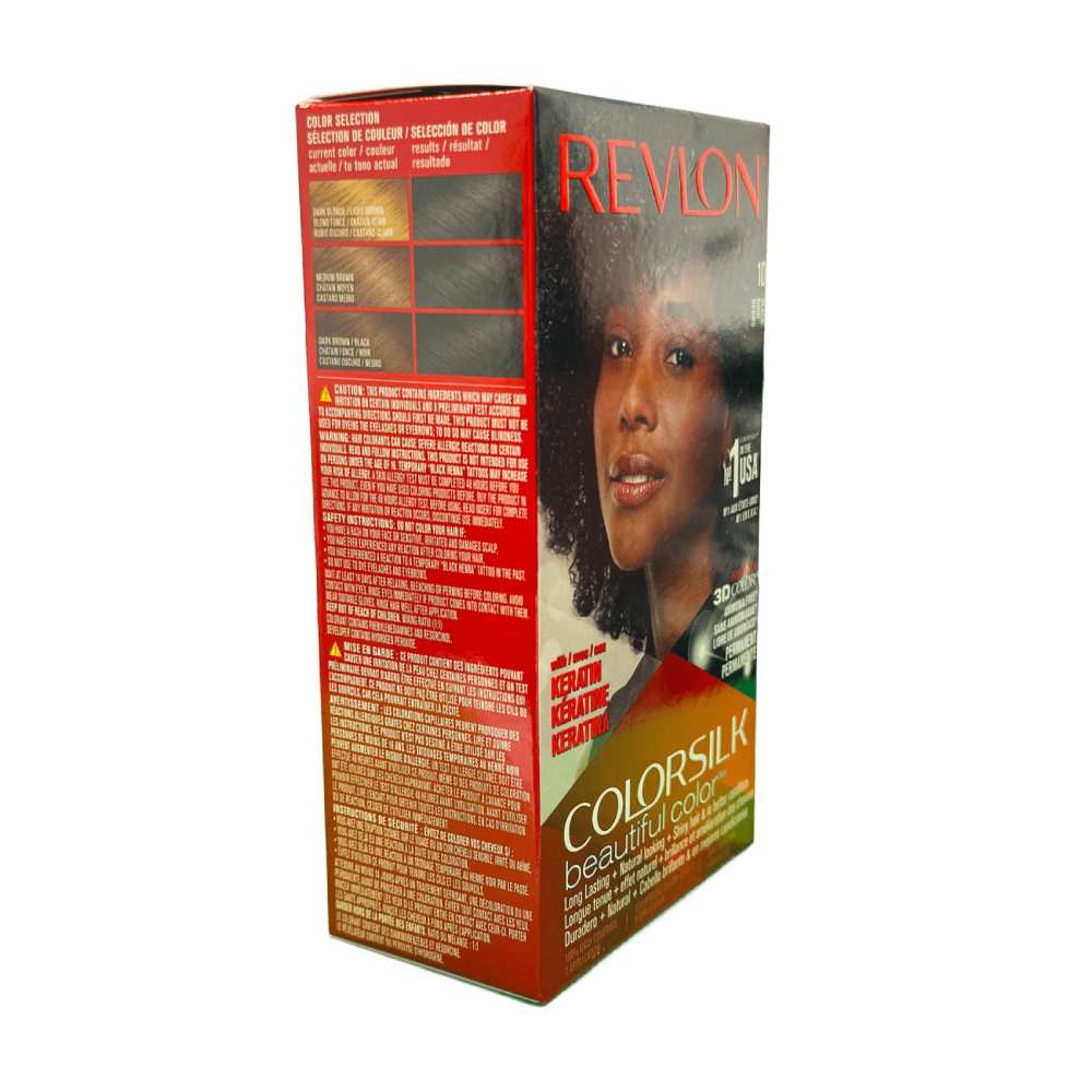 Revlon ColorSilk Hair Color - #10 Black - 12 Pack