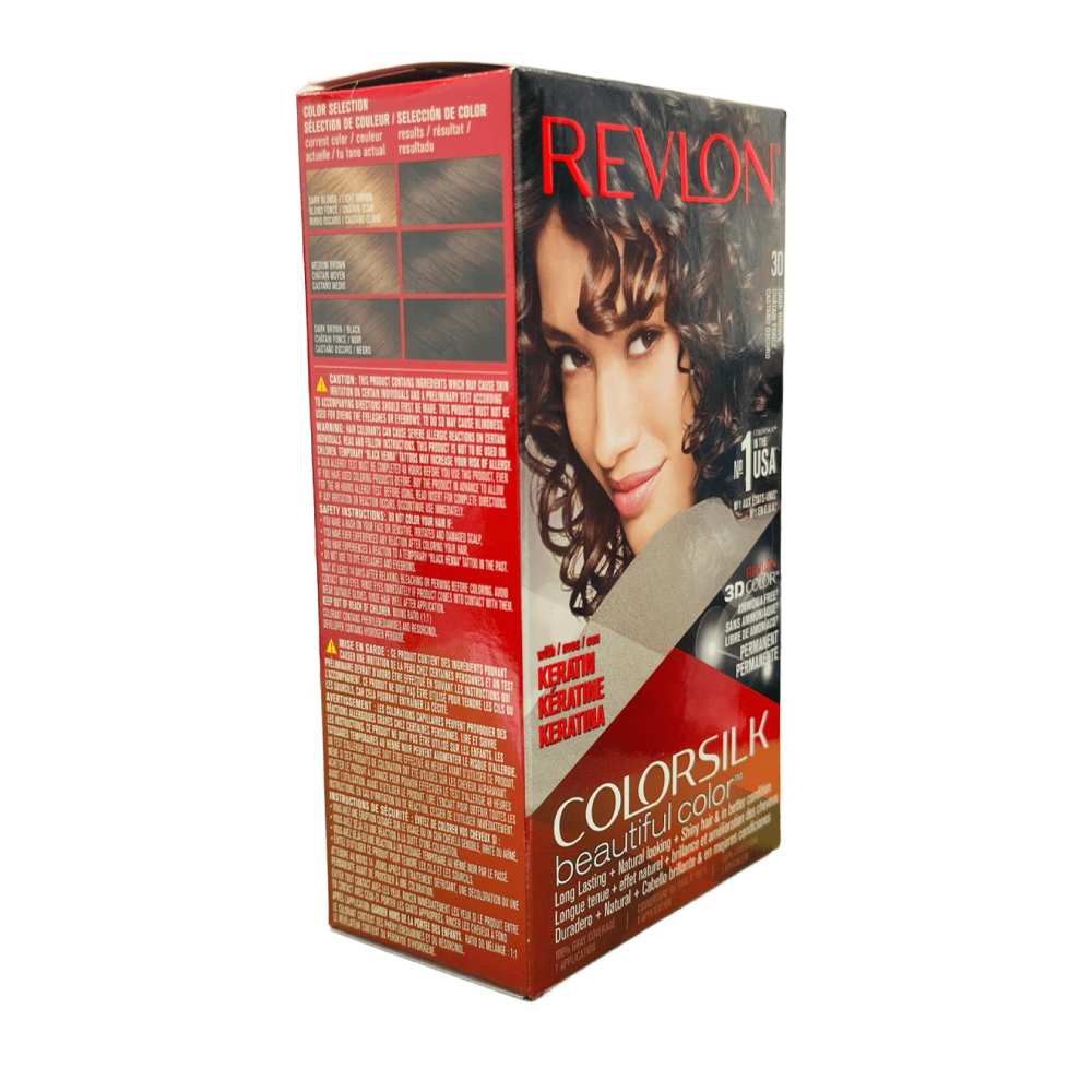 Revlon ColorSilk Hair Color - #30 Dark Brown - 12 Pack