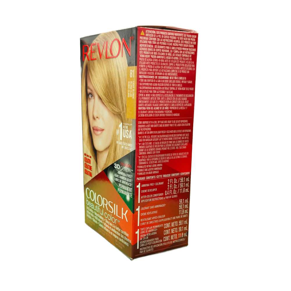 Revlon ColorSilk Hair Color - #81 Light Blonde - 12 Pack
