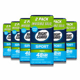 Right Guard Sport Antiperspirant Deodorant Invisible Solid Stick, Fresh Twin Pack 5.2 Oz - 6 pack