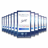A pack of 12 Secret Clinical Strength Soft Solid Light & Fresh Antiperspirant & Deodorant sticks
