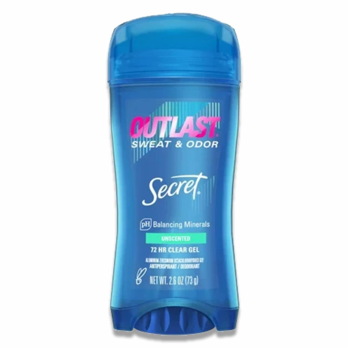 Secret - Outlast Clear Gel Unscented Antiperspirant & Deodorant - 2.6 Oz - 240 Pack