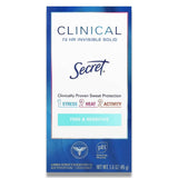 Secret Clinical Strength Soft Solid Antiperspirant & Deodorant, Free & Sensitive - 1.6 Oz - 240 Pack