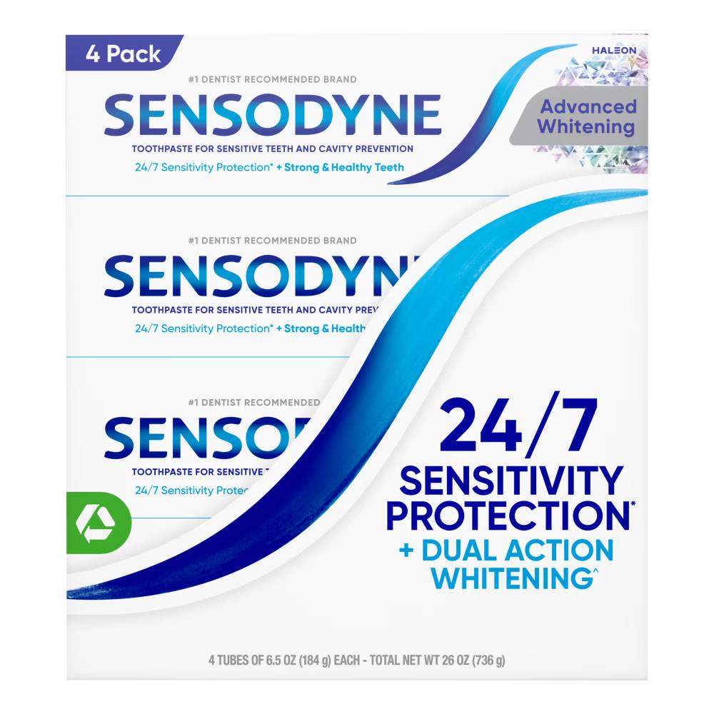 Sensodyne - Extra Whitening Toothpaste - 6.5 Oz - 4 Pack