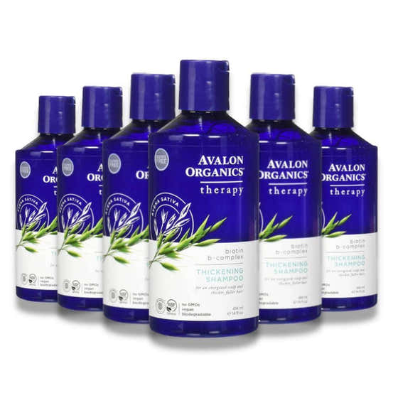 Avalon Organics Thickening Shampoo Biotin B-Complex - 14 Oz - 6 Pack Contarmarket