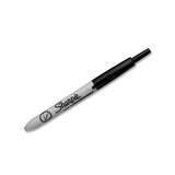 Sharpie Retractable Permanent Marker, Extra-fine Needle Tip, Black - 12 ct