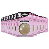 Hollywood Fashion Secrets -  Silicone Nipple CoverUps, Clear - 1 ct  - 12 Pack