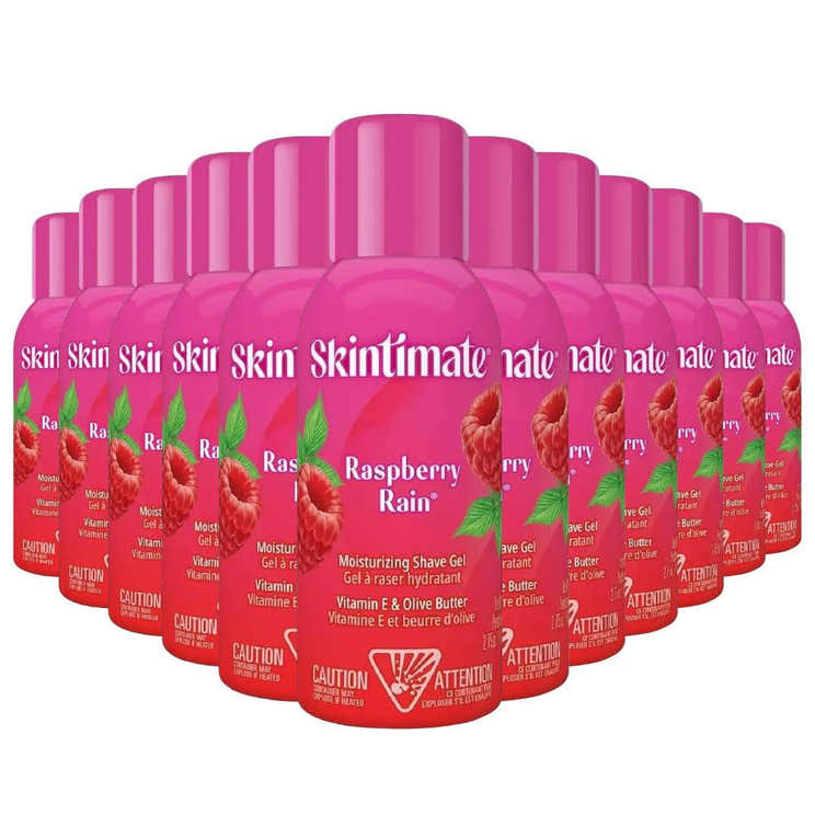 Skintimate Signature Scents Raspberry Rain Women's Shave Gel - 2.75oz - 12 Pack - Travel Size | Skintimate - Pre Order
