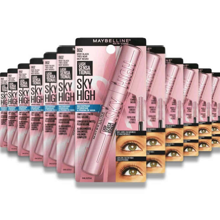 Maybelline - Lash Sensational Sky High Lengthening Mascara, Waterproof Very Black - 0.2 Oz - 24 Pack - Maybelline Lash Sen...