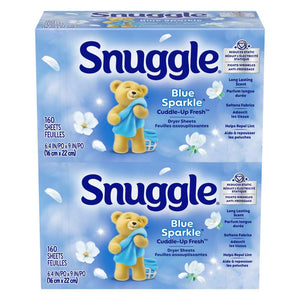 Snuggle - Fabric Softener Dryer Sheets, Blue Sparkle - 320 Count