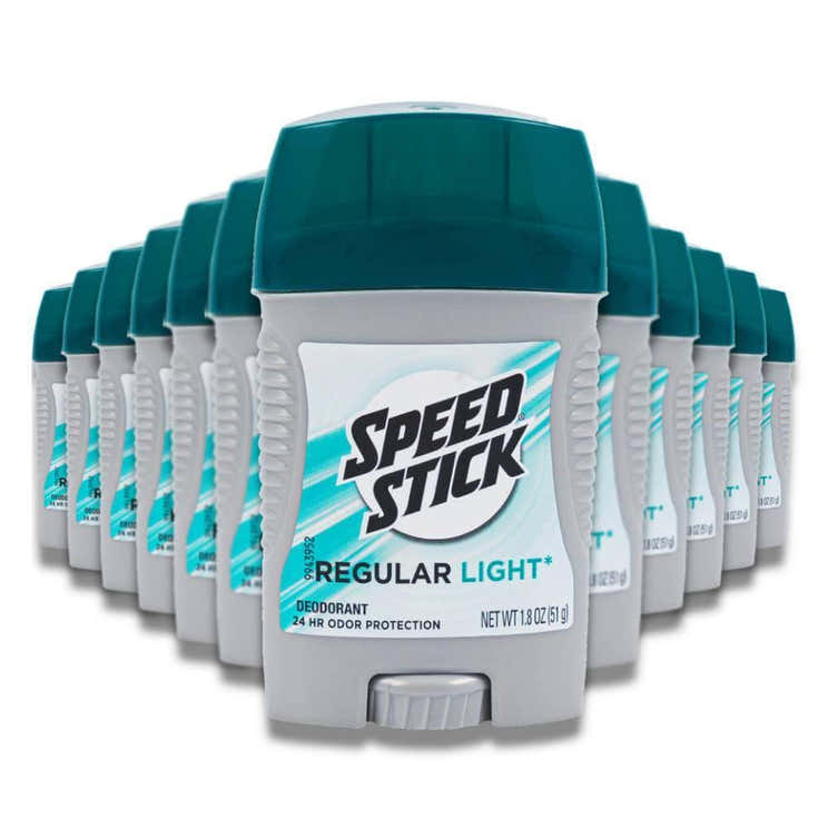 Speed Stick Regular Light Deodorant for Men  1.8 oz - 12 Pack | speed stick - Wholesale