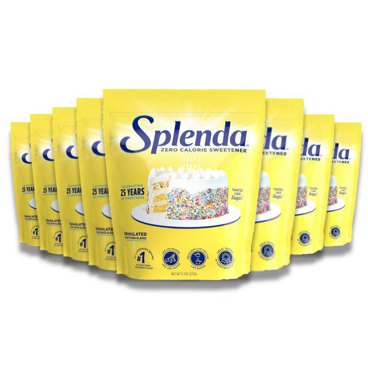 Splenda - Zero Calorie Sweetener, Granulated Sugar Substitute - 8 Count Each - 9.7 Oz - 8 Pack | Splenda - Pre Order