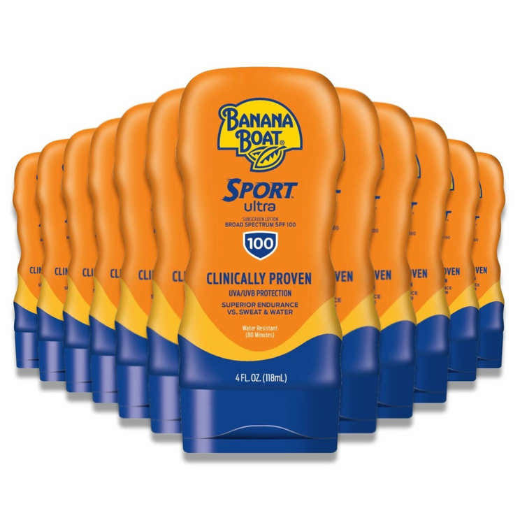 Banana Boat - Sport Performance Sunscreen Lotion SPF 100  4 oz - 12 Pack | Banana Boat - Pre Order