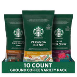 Starbucks - Ground Coffee Variety Pack - 2.5 Oz - 10 Pack