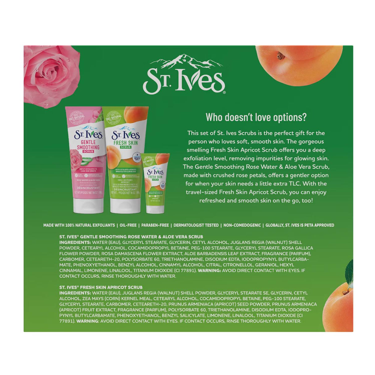 St. Ives - The Scrub Club Exfoliating Skincare Gift Set - 3 Count