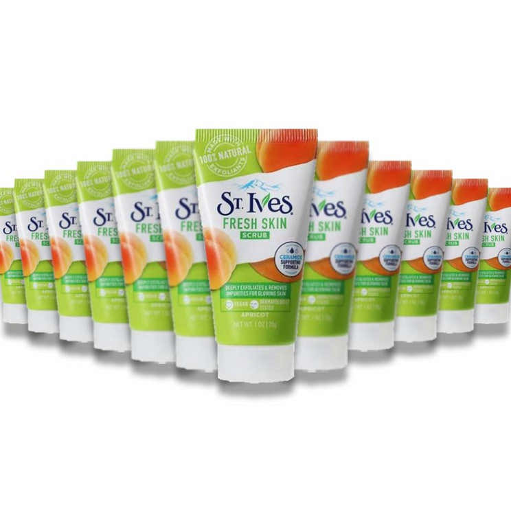 St. Ives Fresh Skin, Scrub, Apricot - 1 Oz - 24 Pack | St Ives - Pre Order
