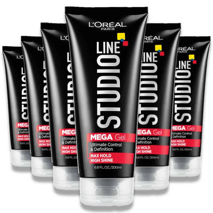 L'Oreal - Studio Line Head Lock Mega Gel - Extreme Hold - 6.8 Oz - 6 Pack | L'oreal - Pre Order