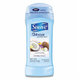 Suave -Anti-Perspirant Deodorant Invisible Solid, Coconut Kiss - 2.6 Oz - 12 Pack