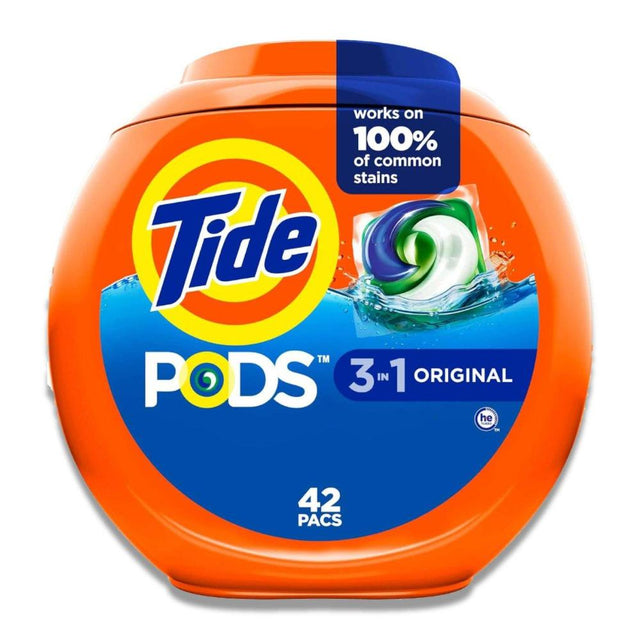 Tide Pods Liquid Laundry Detergent - Original Scent, 3-in-1, 42 Ct - 4 ...