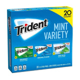 Trident Fruit Variety Pack Sugar-Free Gum (20 ct each, 6 pack per flavor) - 12 pack