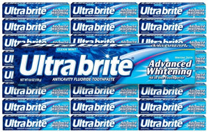 Ultra Brite - Advanced Whitening Toothpaste, Clean Mint  - 6 Oz - 24 Pack