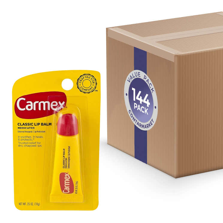 Carmex - Classic Lip Balm Squeeze Tube - 0.35 Oz - 144 Pack | Carmex - Volume Discount