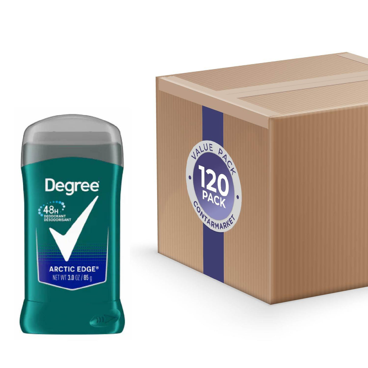 Degree Men Arctic Edge Aluminum Free Deodorant, 3.0 oz - 120 Pack
