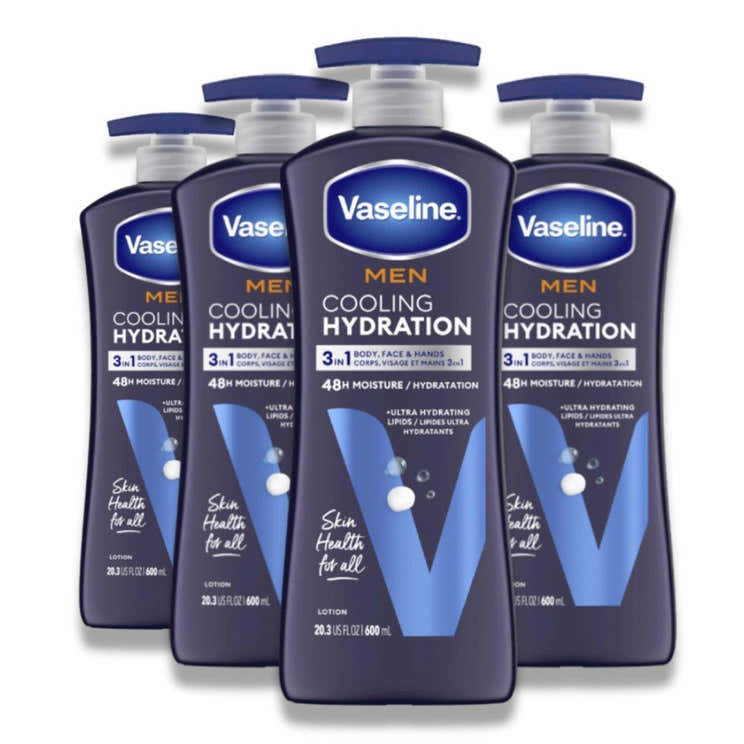 Vaseline - Men Cooling Hydration Lotion - 20.3 Oz - 4 Pack | Vaseline - Pre Order