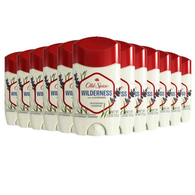 Old Spice - Men's Wilderness with Lavender Antiperspirant &amp; Deodorant - 2.6 Oz -12 pack - Old Spice Men's Wild...
