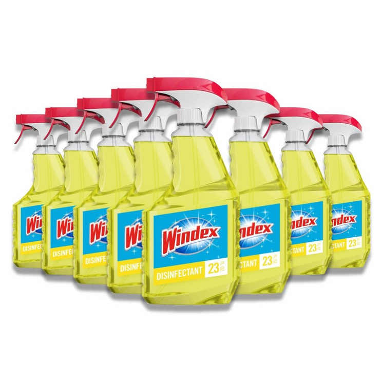 Windex - Disinfectant Cleaner Multi-Surface Citrus Fresh Spray Bottle - 23 Oz - 8 Pack | Windex - Pre Order